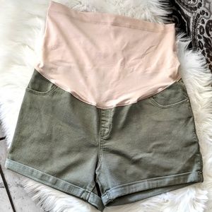 Liz Lange Maternity for Target Olive Green Short